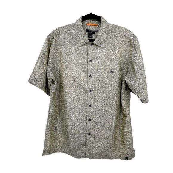 Royal Robbins Celtic Knot Print Casual Short Sleeve Button Down Shirt - Picture 2 of 4